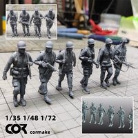 Scale Miniature Model kit US Special Operations Teams Troops Soldier Military 5pcs Set 1939–1945 1/35 1/48 1/72