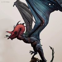 450mm Resin model kits figure colorless and self-assembled dragon A-1558