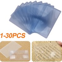 1/10 PCS 3 X Magnifier Magnification Magnifying Fresnel LENS 8*5.5*0.04cm Pocket Credit Card Size Transparent magnifying glass
