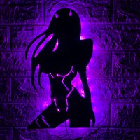 ZK50 Hot Selling Beautiful Girl Decorative Wall Lamp Indoor Bedroom Background Wall Luminous Night Light USB Plug-in Remote