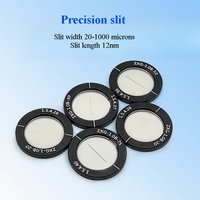 1PC Optical Laboratory Precision Slit Width 20-1000 Micron Slit Length 12mm Space Filter System Accessories Diameter 18mm/25.4mm