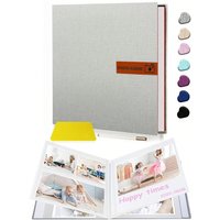 1pc linen Photo Album Self Adhesive 4x6 5x7 8x10 Scrapbook Album DIY Picture BookGifts for Mom,Family and Wedding Photo Album
