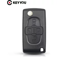 KEYYOU For Peugeot 206 407 307 607 For Citroen C2 C3 C4 C5 C6 Berlingo CE0523 CE0536 Fob 4BNT Remote Flip Car Key Shell Case