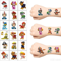 Paw Patrol Tattoo Stickers, Cute Ryder Sticker, Funny Cartoon, Christmas, Birthday Gift, Reward Toy, 20Pcs Set