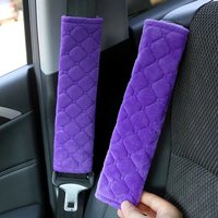 Car Seat Belt Shoulder Protector Extended, Soft and Comfortable Plush Protective Cover for Universal Use