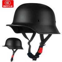 Niemiecki żołnierz kask motocykl dla Harley Retro pół kask kask motocyklowy lato certyfikat 3C Scoop kask rejs samochodowy