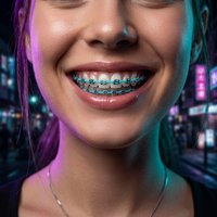 Fly Stylish Dental Fake Braces Metal Bracket Ornament Novelty Temporary Tooth Decoration Accessory CK1160