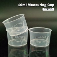 New 10ml Measuring Cup Clear Disposable Liquid Volumetric Measurement Cup Graduated Measure Beaker Kitchen Baking Tool