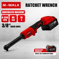 Extended 18V Electric Ratchet Cordless 90 Degree Right Angle Torque Lithium-Ion Wrench Auto Repair Tool For M 18V Battery
