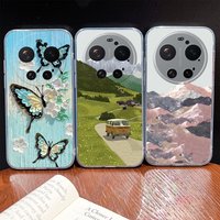 Case For Xiaomi 17 Ultra Pretty Butterfly Phone Cover Soft Slim Transparent Silicone Bumper For Xiaomi 17Ultra Lightweight Shell