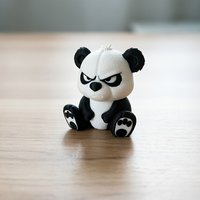 Adorable panda figurines for home, car, Easter, and desk decor. Perfect as vehicle pendants or desktop ornaments. 🐼