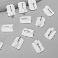 10/20/30/40PCS Adhesive Hooks Kitchen/Bathroom Hooks Curtain/Door Rear Hooks Self Adhesive Hooks Home Storage Accessories