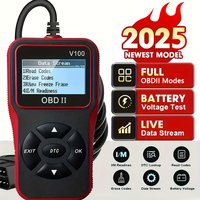 V100 Car Diagnostic Tools OBDII EOBD Auto Accessories Universal Plug and Play Digital Display OBD 2 Scanner OBD2 Code Reader