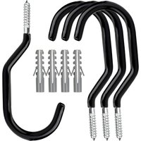 AliExpress NONE 4 Pack Heavy Duty Bike Hooks - Screw in Bike Hangers for Garage Ceiling and Wall - Bicycle Storage and Hanging Wall