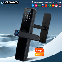 YRHAND Cerradura Inteligente Biometric Smart Lock Tuya App Remote Unlocking Keyless Wifi Lock Electronic Smart Door Lock