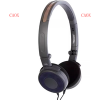 Original for AKG K420 Classic Headphones Folding Portable Heavy Bass Headphones Wearing Wired Music Headphones (Navy Blue)