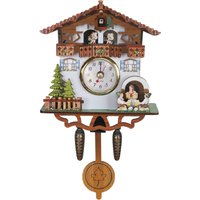 Wooden Hanging Wall Clock Bird Alarm Clock Cuckoo Clocks For Home Decoration Quartz Watch Decorative Home Decor