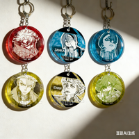 Anime GACHIAKUTA Character Rudo Enjin Zanka Backpack Pendant 6CM Acrylic Pendant Keychains Decoration Fans Gift