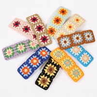 5/10pcs Random Color Style Embroidered Flower BB Clip For Girls Sweet Soft Hairpins For Kids Women Daily Hair Accessories