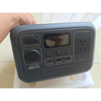 2026 New 600W Portable Power Station Solar Generator Pure Sine Wave MPPT Flashlight Car Power BankEmergency Power Supply