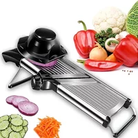 Stainless Steel Vegetable Slicer Slicer Potato and Cucumber Shred Remover Shredded Sliced Diced Multi Functional Kitchen Tool