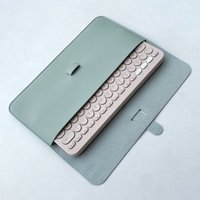Dustproof Wireless Keyboard Sleeve Anti-Shock PU Leather Storage Bag Portable Ultra Slim Protective Case for Logitech K380