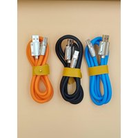 TypeC Data Cable 120W USB Quick Charging Cord for Smartphone 1 Meter 2 Meter Car Office Use