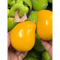 Crunchy Squishy Lemon Stress Ball Toy Crispy Handmade Color-Changing Mango Squishy Fidget Ball ASMR Sensory Stress Relief Toy