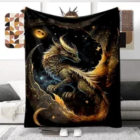 Couverture dragon en peluche ultra légère pour canapé, jeté doux en glouton pour lit, canapé, meilleurs cadeaux de bureau