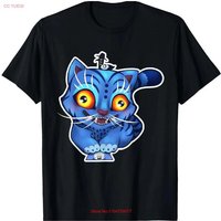 Cute Derpy Tiger and Bird Japanese Art T Shirt vintage Washed fashion Soft Casual homme streetwear graphic Unisex Versatile