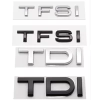 3D ABS TFSI TDI Logo Car Sticker Rear Trunk Boot Emblem Badge Decals for Audi A3 A4 A5 A6 A7 A8 Q2 Q3 Q5 Q7 Accessories