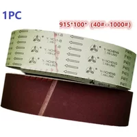 1 Pc Sanding Belts 100 X 915mm DURABLE 4'' X 36'' Cloth Belt Sanders 40-1000 Grit For Grinding And Polishing Of Plywood
