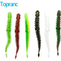 12Pcs Micro Leech Slug Jigging Fishing Bait Worms 7.5cm 1.6g Drop Shotting Jig Head Soft Lures Fly Fishing Silicon Fishing Lure