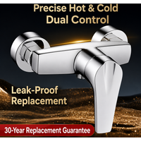 Thickened Brass Shower Mixing Valve Wall Mounted Bathroom Faucet 9-Layer Anti-Rust Finish Hot Cold Water Mixer Tap 2-Way Valve