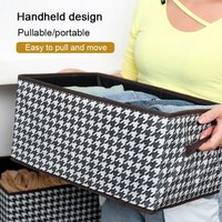 1/3PCS Fabric Clothes Storage Box, Foldable Wardrobe Organizer Storage Basket, For Home Clothes Storage, Home Supplies
