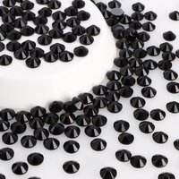 Top SS3-SS30 Black Glass Hotfix Rhinestones Flatback Hot Fix Crystals Stones Nail Gems DIY Decoration Accessories for Clothing
