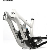 AliExpress DH Full Suspension Frame Aluminum Soft Tail 27.5 er Rear Travel 200mm Boost 12X148mm 4 Links MTB Rear Shock Downhill Frameset