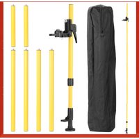 Max 4.2m Height Adjustable Line Leveler Stand Bar Telescopic Bracket 1/4'' Thread Lift Extend Holder for Laser Level Bracket Set