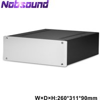 Nobsound-Châssis d'amplificateur HiFi en aluminium, boîtier de bricolage, boîtier d'amplificateur