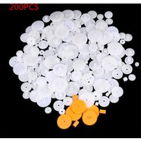 200PCS Mixed Plastic Gear Bag Motor Motor Transmission Gear 0.5 Mold DIY Handmade Toy Accessories Motor