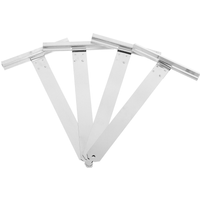 4 Pcs Sunshading Aluminum Alloy Hook Spring Hanging Plate Roller Shutter Parts Accessories Repair Gear Stainless Steel Blinds