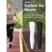 AliExpress NONE Cycling Leg Sleeves UV Protection Compression Leg Sleeves Men Women Outdoor Anti-Slip Breathable Running Cycling Calf Sleeves