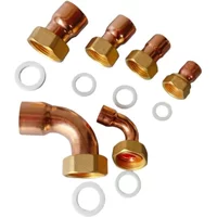 1/2" 3/4" 1" -2" BSP Female 12.7 15 16 22 28 35 42mm End Feed Cup Connector Union Socket Copper Plumbing Fitting Air Conditioner