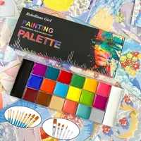 Sfx – ensemble de peinture pour enfants et adultes, 20 couleurs, maquillage de fête d'halloween, robe fantaisie, Palette de beauté, peinture à l'huile et au corps pour le visage et au pinceau