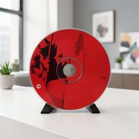 Desktop CD Display Stand Single Disc Record Holder Music Album Decorative Storage Showcase Rack