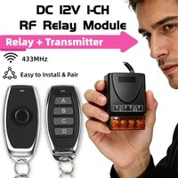RF 433Mhz Wireless Remote Control Switch 30A DC 12V 24V 48V 72V High Power 1000 Meters Relay Receiver for Electric Device Light