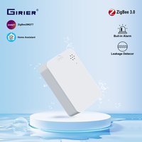 GIRIER ZigBee 3.0 Water Leak Sensor Smart Leakage Detector Built-in Smart Siren 85dB Alarm Work Home Assistant for Home Security