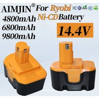 14.4V 6800mAh For Ryobi Battery SaftSafety Compatible R10521 RY6201 RY6202 130224010 130224011 130281002 1400144 1314702