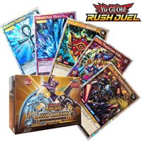 72Pcs New YU GI OH RUSH DUEL DIY Cards Classical Duel Monster Collection Red&Blue eyes yugioh shiny Holographic Cards in English