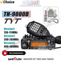 TYT TH-9000D Plus Car Radio Mobile Station VHF136-174MHz or UHF400-490MHz 220-260MHz High Power 60W 45W Car Walkie Talkie Radios